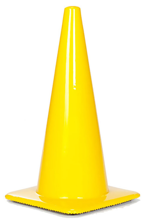 Lakeside 28" 7 lbs Yellow Traffic Cone