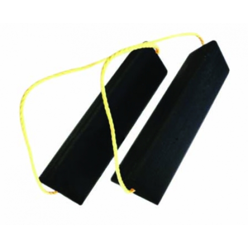 24" Aircraft Chocks w/Yellow Rope Handle