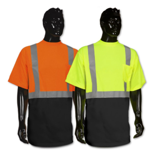 Black Bottom Hi Viz Short Sleeve T Shirt