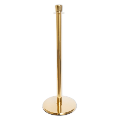 Traditional Crown Urn Top Post Brass Finish