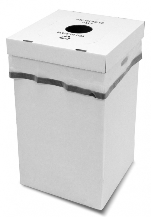 Disposable Trash Container w/Multi-Function Lid