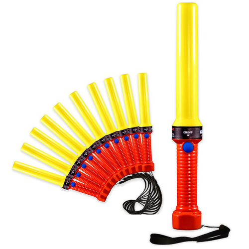 Heavy Duty Marshalling Aviation Dura-Wand Yellow - 10 Pack 