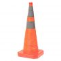 28" Orange Collapsible Pop Up Cone w/6" & 4" Reflective Collar, No Light