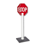 Stop Sign System, Quick Deploy w/Hi Intensity Reflective