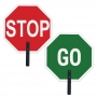 Stop/Go Aluminum Paddle w/9" Polygrip Handle