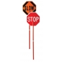 24" Stop/Slow Plastic Paddle w/81" Plastic Handle
