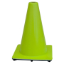 12" Lime Green 1.5 lb Traffic Cone USA Made