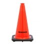 18" Reserved STENCIL Traffic Cone, 3 lb Black Base