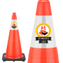 Traffic Cone Ads 6" Collar Sleeve for 18"/28" Cones - 500 Pack