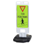 Step-N-Lock Vertical Panel - Yield For Pedestrians