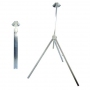 Heavy Duty Tripod Sign Stand w/Roll-Up Brackets For Roll Up Signs 