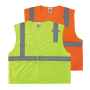 Economy GloWear Mesh Hi-Vis Safety Vest - Type R, Class 2 - Hook & Loop - Dual Size