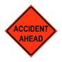 Accident Ahead Roll-Up Traffic Sign