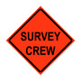 Survey Crew Roll-Up Traffic Sign