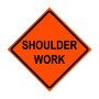 Shoulder Work Roll-Up Traffic Sign