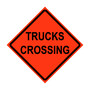 Trucks Crossing Roll-Up Traffic Sign