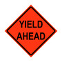 Yield Ahead Roll-Up Traffic Sign