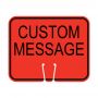 Traffic Cone Sign - CUSTOM MESSAGE (Orange)
