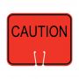 Traffic Cone Sign - CAUTION