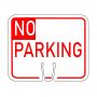 Traffic Cone Sign - NO PARKING (Red)