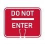 Traffic Cone Sign - DO NOT ENTER - 11" x 13"
