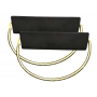 24" Aircraft Chocks w/Yellow Rope & Vinyl Tubing Handle 