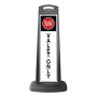 Black Reflective Vertical Sign Panel - Do Not Enter Valet Only