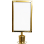 8.5"x11" Traditional Polished Brass Sign Frame - Vertical