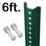 U-Channel Sign Post Kit - 6 foot tall, Standard