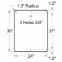 30" x 24" Custom Sign: Customizable Vertical Sign Template