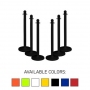 Traffic Control Medium Duty 40" Plastic Stanchion Post (Pack of 6)
