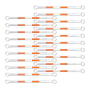 Retractable Premium Cone Bar Orange & White - Pack of 20 