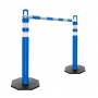 Retractable Delineator Bar Blue & White