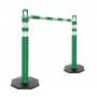 Retractable Delineator Bar Green & White