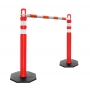 Retractable Delineator Bar Orange & White