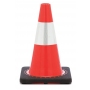 12" Orange Traffic Cone, 1.5 lb Black Base, w/4" Reflective Collar