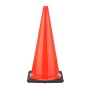 28" Orange Traffic Cone, 5.5 lb Black Base