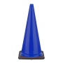 28" Navy Blue Traffic Cone, 7 lb Black Base