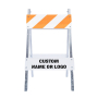 Type I Heavy Duty Plastic Panel Barricade w/Galvanized Steel Legs