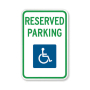 Official MUTCD Reserved Parking ADA Traffic Sign 12x18