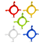 Traffic Cone Chain Connector, 6 Pack