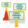 ConeBoss Sign: Event Parking w/Arrow