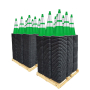 28" Traffic Cones, 7 lb Black Base, w/6" & 4" 3M Reflective Collar - Select Color