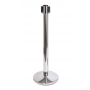 Lite Series Retractable Belt Stanchion - Polished Finish, 11ft Belt