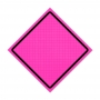 Custom Pink Roll-Up Traffic Sign