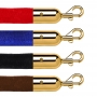 Velour Stanchion Rope Brass Snap End 