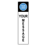 Vinyl Application for Vertical Sign Panel - Custom Artwork 