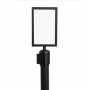 Post Top Sign Frame for Retractable Belt Stanchion - 8.5"x11"