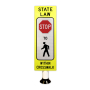 In-Street Pedestrian Crosswalk Sign 