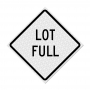 White Roll Up Traffic Sign - Lot Full